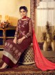 Wine Georgette Mishti 2nd Edition 6123 By Hotlady SC/016818 Wine Georgette Mishti 2nd Edition 6123 By Hotlady SC/016818