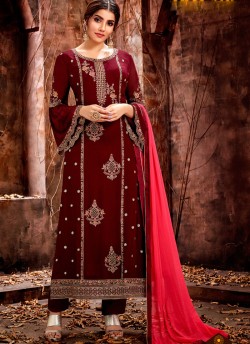 Mishti By Hotlady 5121 to 5127 Series Straight Cust Pakistani Suits For Party