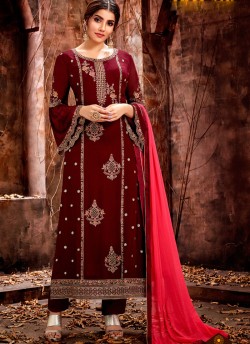 Mishti By Hotlady 5121 to 5127 Series Straight Cust Pakistani Suits For Party