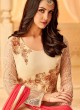 Cream Georgette Embroidered Party Wear Staraight Cut Suit Myra Vol 3 5113 By Hotlady SC/015355