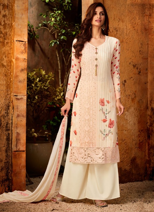 Peach Georgette Palazzo Style For Ceremony Fulkari 7174 By Hotlady SC/016353 Peach Georgette Palazzo Style For Ceremony Fulkari 7174 By Hotlady SC/016353