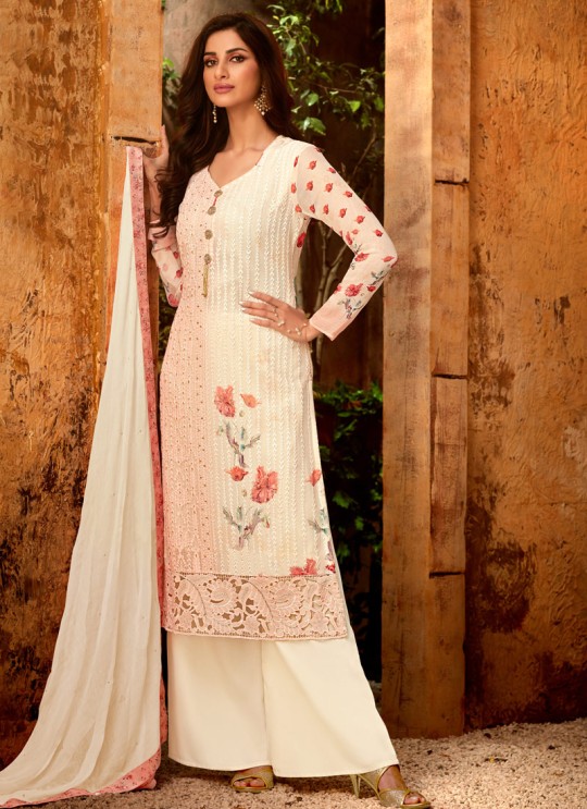 Peach Georgette Palazzo Style For Ceremony Fulkari 7174 By Hotlady SC/016353 Peach Georgette Palazzo Style For Ceremony Fulkari 7174 By Hotlady SC/016353