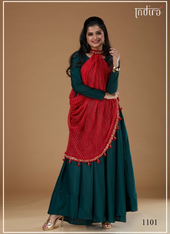Tel Muslin Party Wear Gown Full Set Festival 1101 By Indira Apparel SC/IA1101 Tel Muslin Party Wear Gown Full Set Festival 1101 By Indira Apparel SC/IA1101