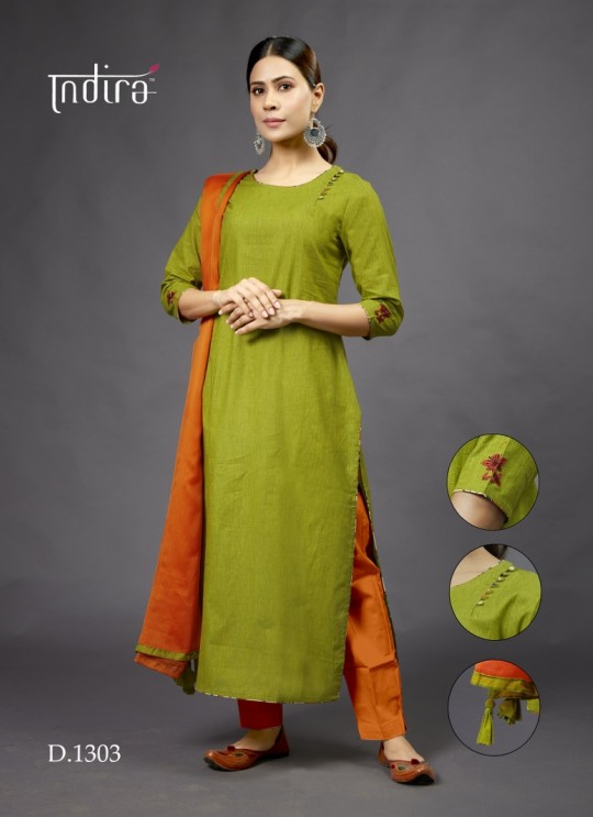 Green  Casual Wear Kurti Full Set Sada Bahar 1303 By Indira Apparel SC/IA1303