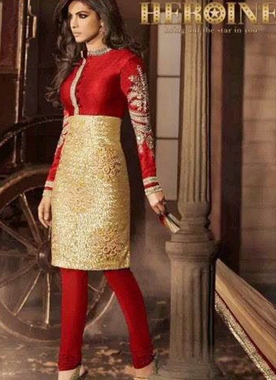 Red Bhagalpuri Silk Festival Party Heroine 5033 Colors 5033B By Jinaam Dresses SC/000161
