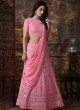 Pink Georgette Festive Lucknowi Designer Lehenga Bridesmaid Vol 2 Khushbu Fashion 1086