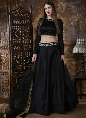 Party wear black lehenga clearance