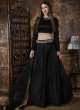 Black Taffeta Satin Party Wear Girls Lehenga Girly Vol 4 By Khushbu Fashion 1093