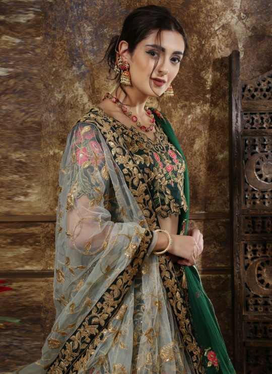 Guldasta Vol 2 By Khushbu Fashion 1101 Green Wedding Lehenga
