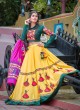 Raas Vol 1 By Khushbu Fashion 1064 Yellow Cotton Navratri Chaniya Choli