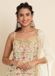 Off White Georgette Sharara Kameez KM-1002E