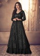 Black Georgette Eid Wear Anarkali Suit With Lehenga 123F