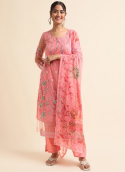 Pink Net Party Wear Pakistani Suit SC-019010