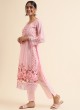 Baby Pink Faux Georgette Pakistani Suit SC-019631