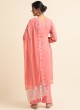 Peach Faux Georgette Pakistani Suit SC-019708