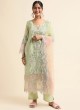 Green Faux Georgette Pakistani Suit SC-019724