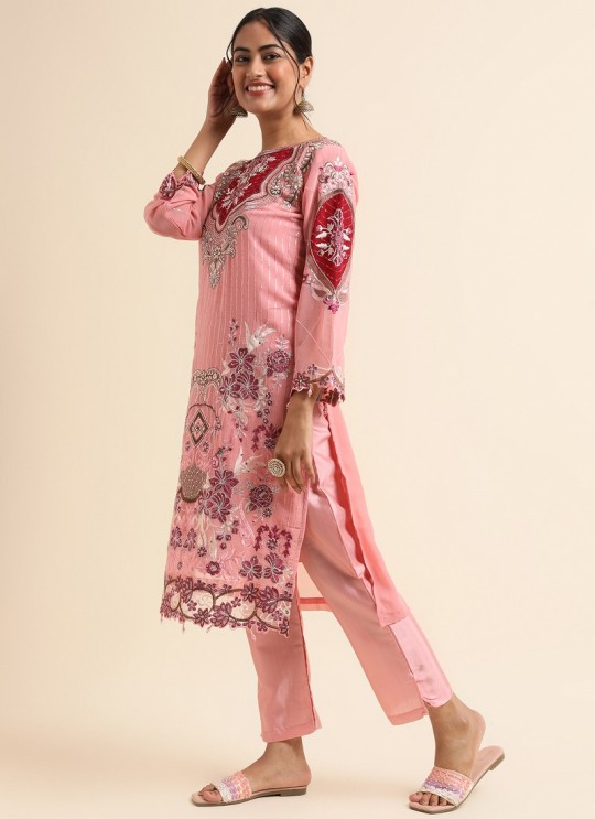 Pink Faux Georgette Pakistani Suit SC-019829