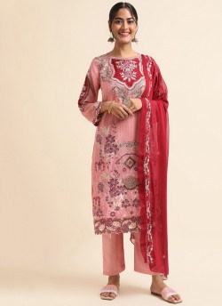 Pink Faux Georgette Pakistani Suit SC-019829