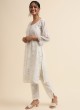 Off-white Faux Georgette Pakistani Suit SC-019850