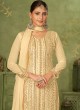Beige Georgette Pakistani Trouser Suit By Kilruba