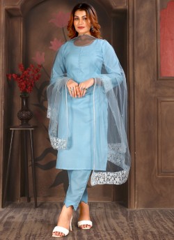 9014 Readymade Cotton Embroidered Suit By kilruba