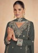Grey Georgette Embroidered Ready-Made Palazzo Suit 10124A Grey Georgette Embroidered Ready-Made Palazzo Suit 10124A