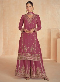 Gajri Georgette Embroidered Ready-Made Palazzo Suit 10124B
