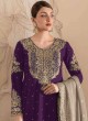 Wine Fox Georgette Embroidered Semi-Stitched Garara Suit 1155C Wine Fox Georgette Embroidered Semi-Stitched Garara Suit 1155C