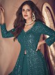 123B Colours by Kilruba Teal Blue Designer Skirt Kameez Suit 123B Colours by Kilruba Teal Blue Designer Skirt Kameez Suit