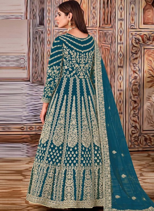 Morepeach Net Embroidered Semi-Stitched Anarkali Suit 2708 Morepeach Net Embroidered Semi-Stitched Anarkali Suit 2708
