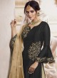 4908-D Colours By Kilruba Rangoli Georgette Black Embroidered Palazzo Suit 4908-D Colours By Kilruba Rangoli Georgette Black Embroidered Palazzo Suit