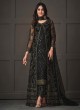 Black Net Embroidered Semi-Stitched Salwar Kameez 5143A Black Net Embroidered Semi-Stitched Salwar Kameez 5143A
