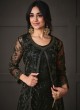 Black Net Embroidered Semi-Stitched Salwar Kameez 5143A Black Net Embroidered Semi-Stitched Salwar Kameez 5143A