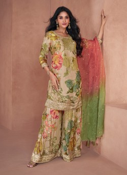 5296 to 5297 Colours By Kilruba Designer Ready-made Palazzo Suit Collection