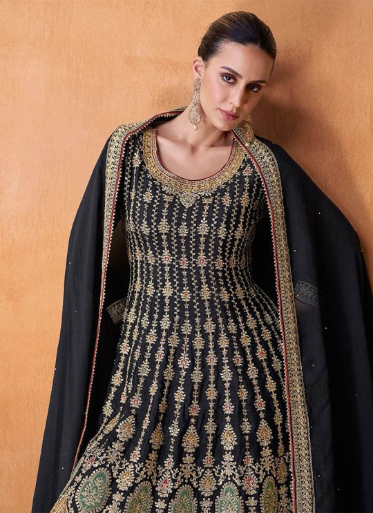 Blue Faux Georgette Embroidered Semi-Stitched Palazzo Suit AM-7405A Blue Faux Georgette Embroidered Semi-Stitched Palazzo Suit AM-7405A