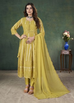 9036A to 9036C Colours By Kilruba Designer Anarkali Suit Collection