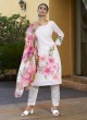 K-9038 Colours By Muslin Off White Printed Semi-Stitched Salwar Kameez K-9038 Colours By Muslin Off White Printed Semi-Stitched Salwar Kameez