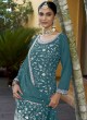 K-9054B Rama Green Georgette Embroidered Semi-Stitched Palazzo Suit K-9054B Rama Green Georgette Embroidered Semi-Stitched Palazzo Suit