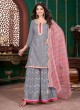 Grey Georgette Embroidered Ready-Made Garara Suit K-9055C Grey Georgette Embroidered Ready-Made Garara Suit K-9055C