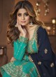 Turquoise Georgette Embroidered Semi-Stitched Skirt Kameez 9125A Turquoise Georgette Embroidered Semi-Stitched Skirt Kameez 9125A