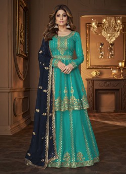 9125A to 9125D Colours By Kilruba Designer Skirt Kameez Collection