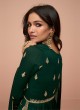Green Vichitra Silk Embroidered Semi-Stitched Alia Cut Suit KM-9691A Green Vichitra Silk Embroidered Semi-Stitched Alia Cut Suit KM-9691A