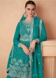 9909 Colours By Kilruba Georgette Rama Green Embroidered Palazzo Suit 9909 Colours By Kilruba Georgette Rama Green Embroidered Palazzo Suit
