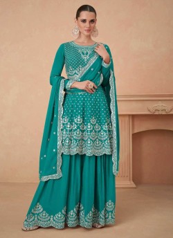 9909 to 9911 Colours By Kilruba Designer Palazzo Suit Collection