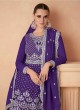 9910 Colours By Kilruba Georgette Purple Embroidered Palazzo Suit 9910 Colours By Kilruba Georgette Purple Embroidered Palazzo Suit
