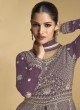 Purple Georgette Embroidered Semi-Stitched Anarkali Suit 9973B Purple Georgette Embroidered Semi-Stitched Anarkali Suit 9973B