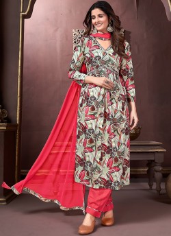 Pista Green Rayon Alia Cut Readymade Salwar Kameez Afgani Alia Vol-3 2233