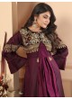 Maroon Silk Readymade Gown | Heavy Embroidery ARMANI VOL-1 51064 Maroon Silk Readymade Gown | Heavy Embroidery ARMANI VOL-1 51064