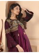 Maroon Silk Readymade Gown | Heavy Embroidery ARMANI VOL-1 51064 Maroon Silk Readymade Gown | Heavy Embroidery ARMANI VOL-1 51064