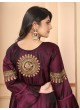 Maroon Silk Readymade Gown | Heavy Embroidery ARMANI VOL-1 51064 Maroon Silk Readymade Gown | Heavy Embroidery ARMANI VOL-1 51064